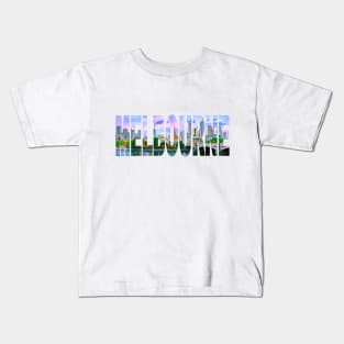 MELBOURNE - Victoria Australia Sunset Kids T-Shirt